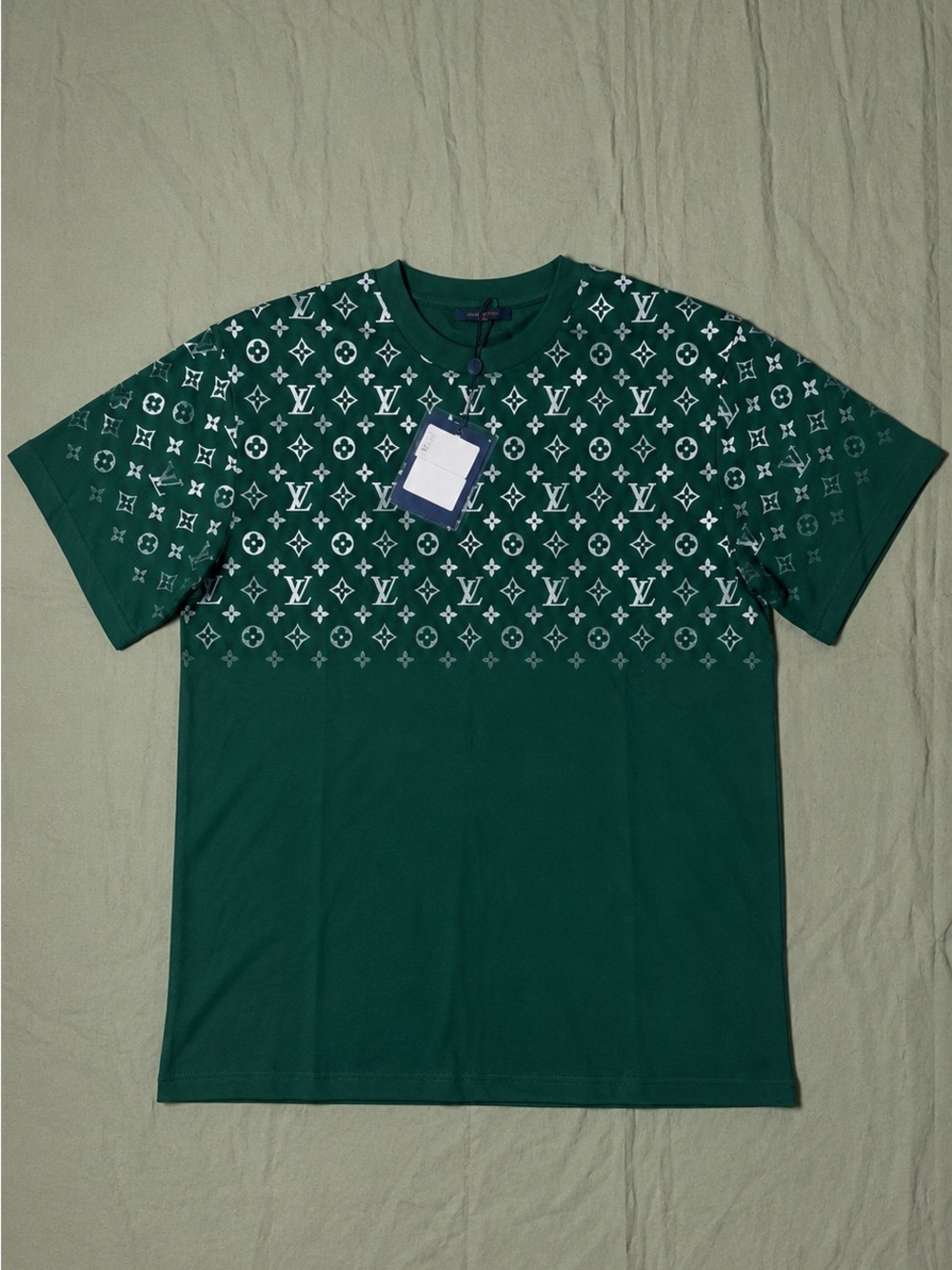 Louis Vuitton Dark Green Monogram Short Sleeve Tee - Picture 4 of 5